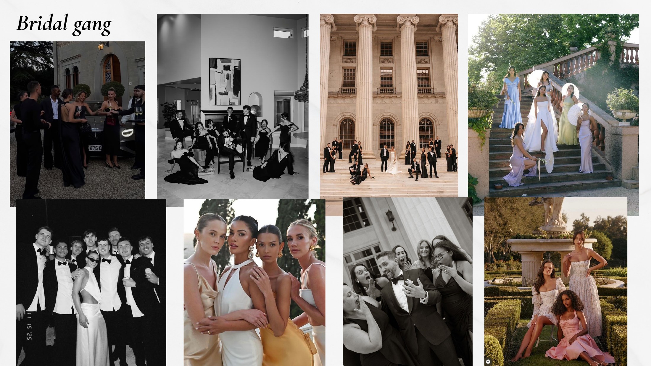 Bridal gang inspiration