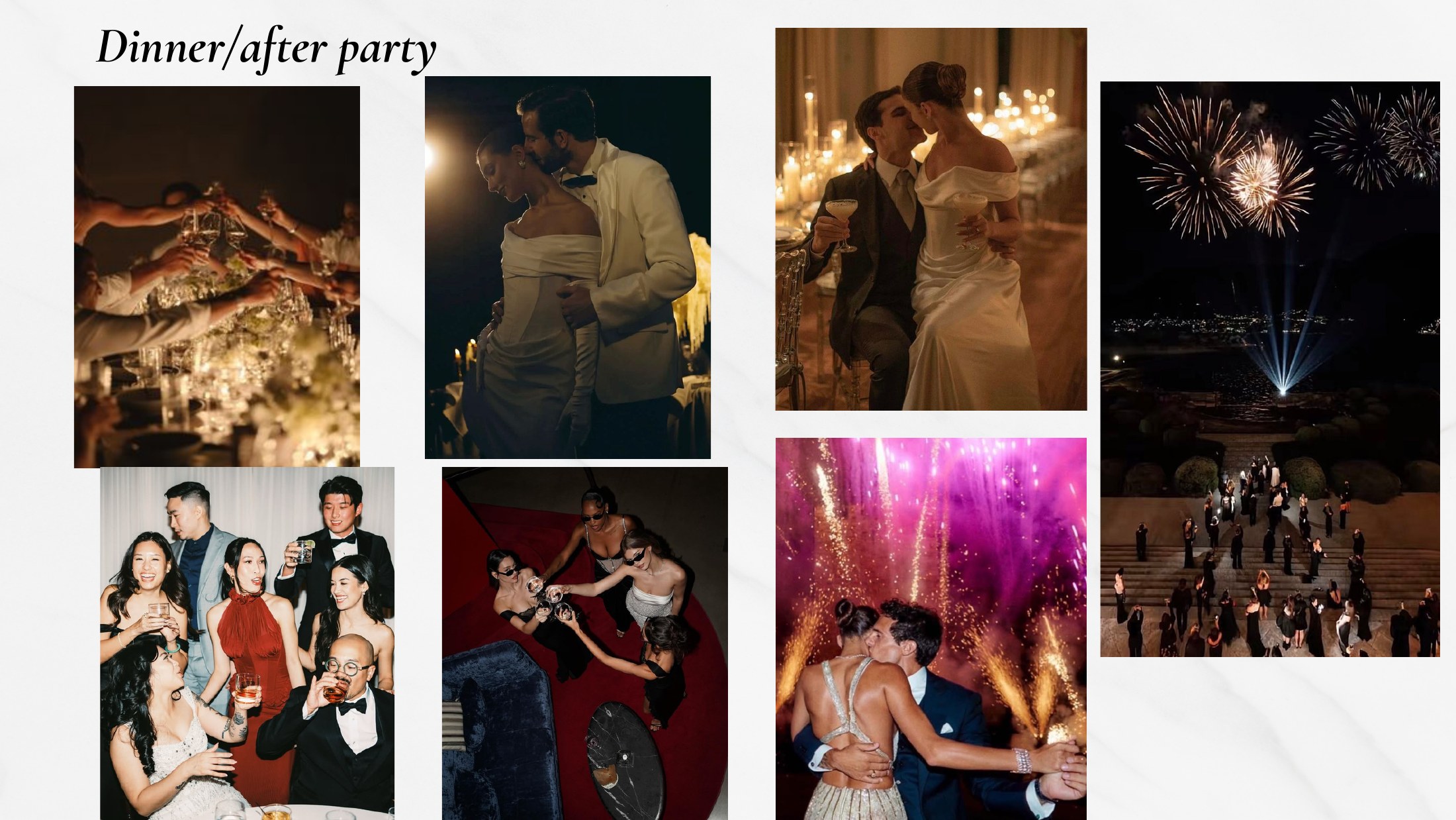 Dinner and after party inspiration